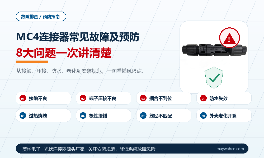 MC4连接器常见故障及预防：8大问题一次讲清楚