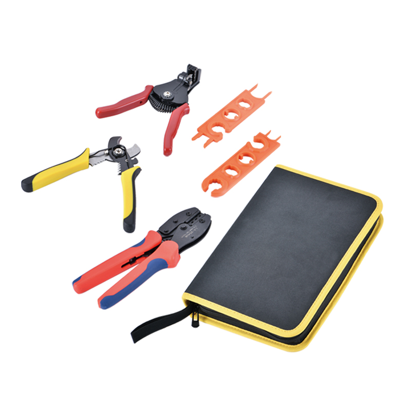 【工具包】光伏专用工具包包含剥线钳 剪线钳 压线钳和光伏扳手
