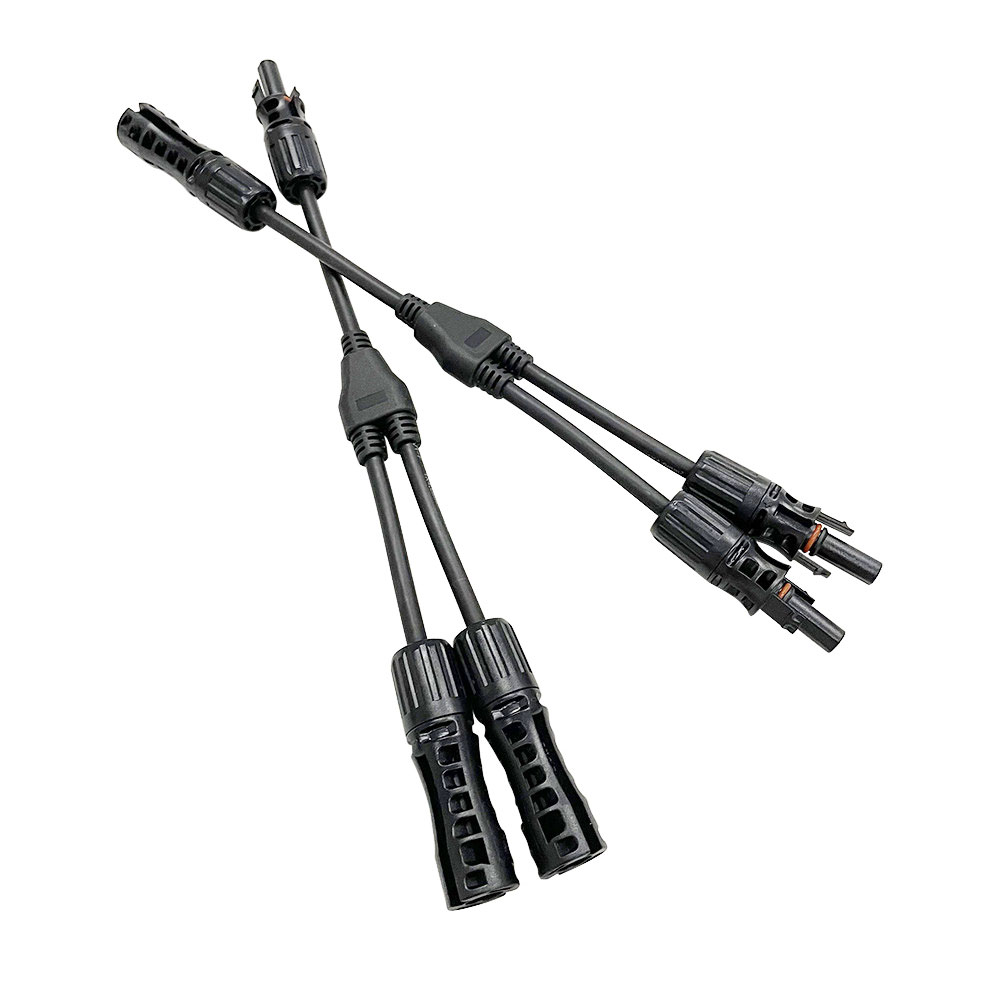 【2转1】1500V CE/ROHS认证带线光伏转接连接头