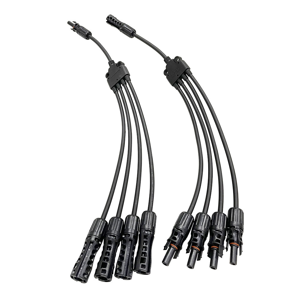 【4转1】1500V CE/ROHS认证带线光伏转接连接头