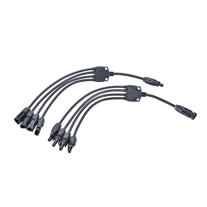 【4转1】1000V CE/ROHS认证带线光伏转接连接头